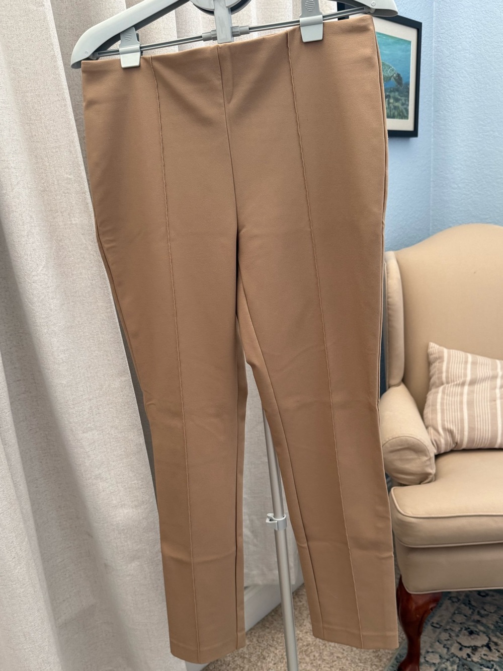 Rachel Zoe Slim High-Rise Ankle Pants in Camel